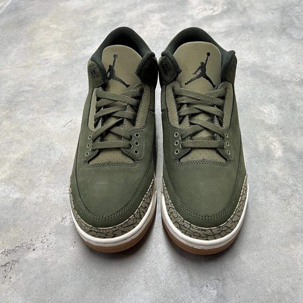 Nike Air Jordan 3 Retro Men's Family Affair Olive Green DN3707 202 - New - Picture 4 of 6